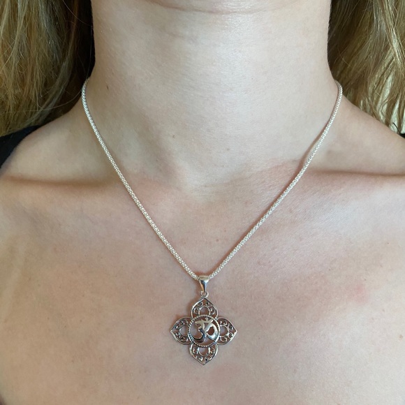 Sterling Silver Om Necklace - Picture 5 of 15